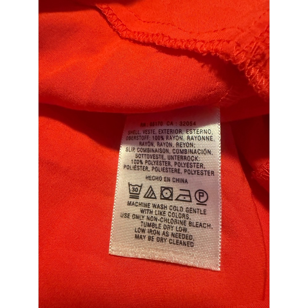 Maeve Anthropologie orange Cap Dress Small preppy Y2K boho retro mini resort - Picture 7 of 7